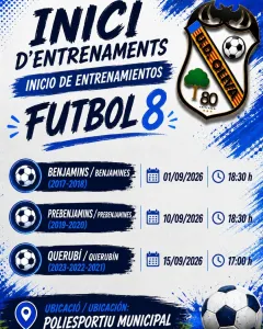 Inicio Entrenamientos de Fútbol 8 - U.D. Oliva