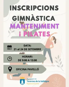 Gimnasia de Mantenimiento y Pilates