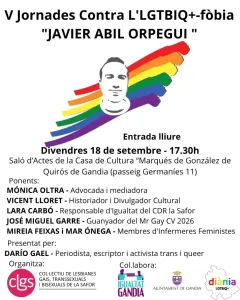 V Jornadas Contra la LGTBIQ+-fobia "Javier Abil Orpegui"