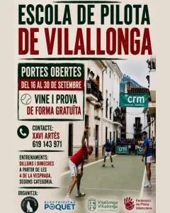 Puertas Abiertas - Escuela de Pelota de Villalonga