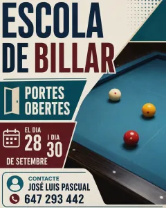 Escuela de Billar - Puertas Abiertas