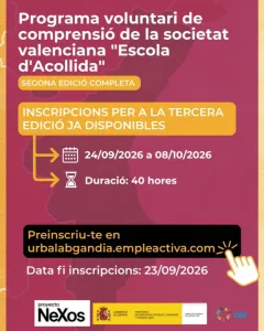 Programa voluntario «Escola d'Acollida»