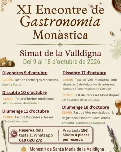 XI Encuentro de Gastronomía Monástica