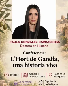 Conferencia "L'Hort de Gandia, una historia viva"