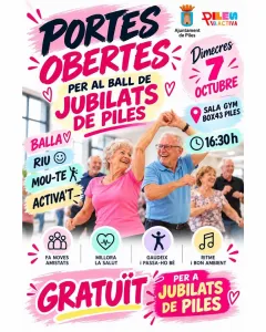 Puertas abiertas de bailes para jubilados