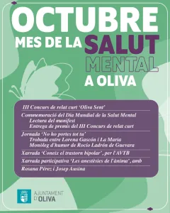 Octubre, Mes de la Salud Mental en Oliva