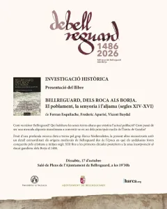 Presentación del libro: "Bellreguard, dels Roca als Borja"