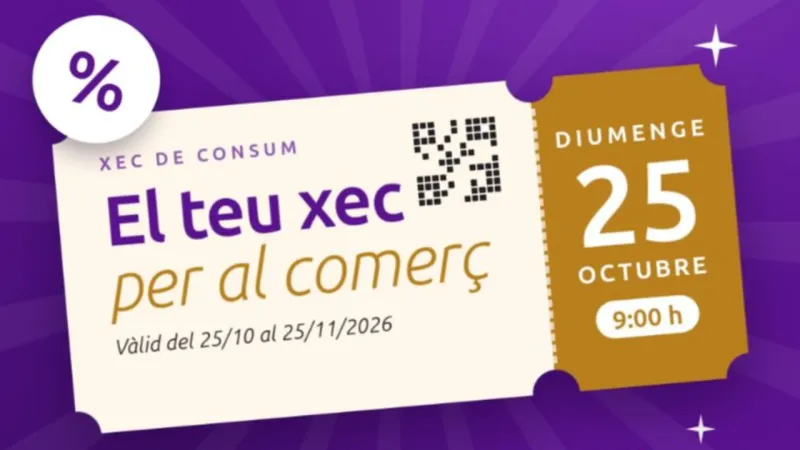 Gandia activará el 25 de octubre la solicitud de los Xecs Consum para impulsar el comercio local