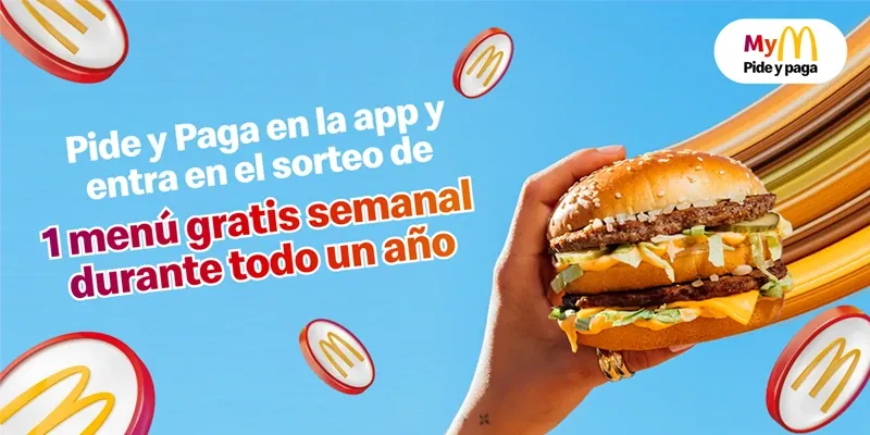 Menú gratis durante un año con McDonald's